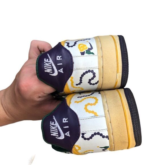 Vintage 2004 Nike Air Force 1 Low Mardi Gras Size 8.5 - Picture 3 of 16